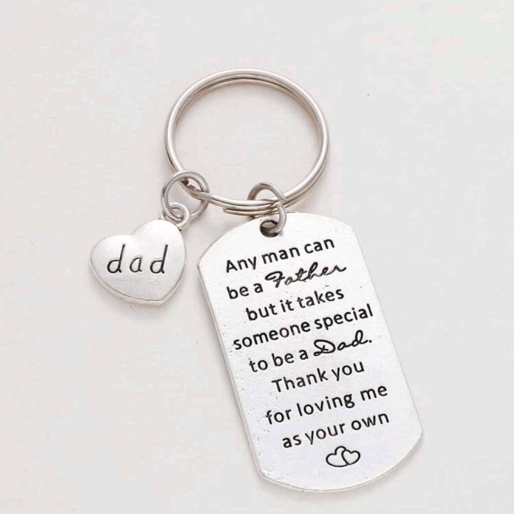 Step Dad/Bonus Dad Keychain Gift